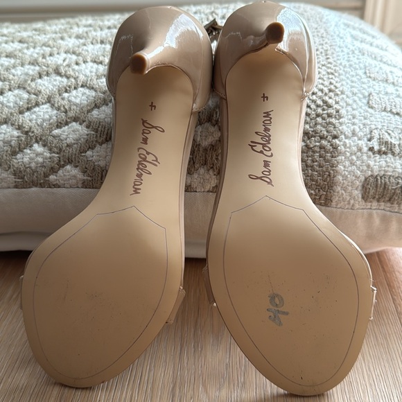 Sam Edelman Patti Nude Ankle Strap Sandal, Size 4 - Picture 3 of 7
